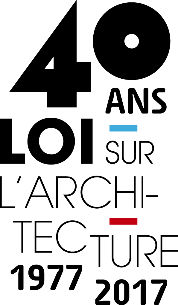 logo les 40 ans de la loi sur l'architecture logo les 40 ans de la loi sur l'architecture