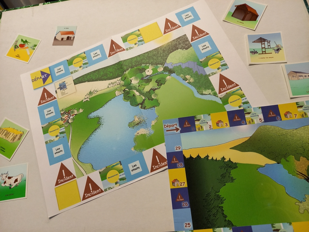 Jeu de l'oie autour de mon village